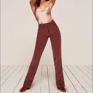 Reformation Winnie Pant Button Fly Cords